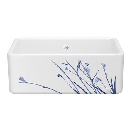 Rohl 30 Shaker Single Bowl Farmhouse Apron Front Fireclay Kitchen Sink ...